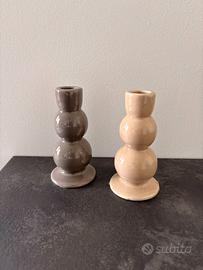 Coppia Candelieri Jysk Andreas in Ceramica