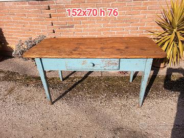 antico tavolo tirolese anni 800 restaurato 