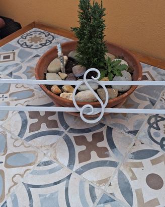 Corrimano in ferro  battuto realizato a mano