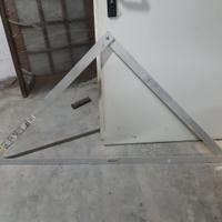 Squadra pieghevole alluminio Stanley