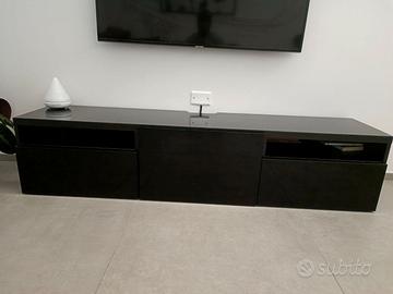 Mobile TV Besta Ikea Nero 180x42x39