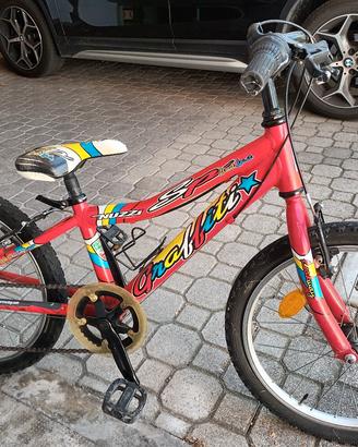 muontain bike,taglia 20,età 6/8 anni