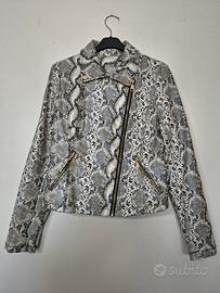Giacca similpelle fantasia pitonata