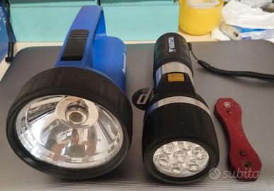 3 torce funzionanti ma senza batterie