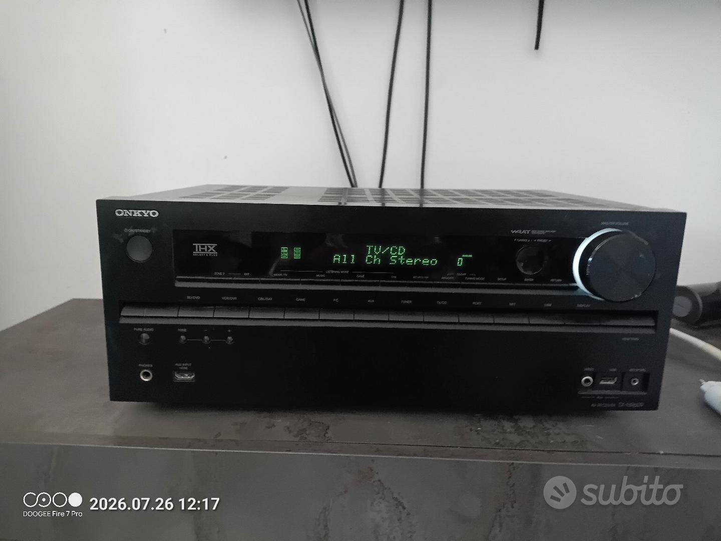 sintoamplificatore home theater Onkyo TX-NR609 7.2