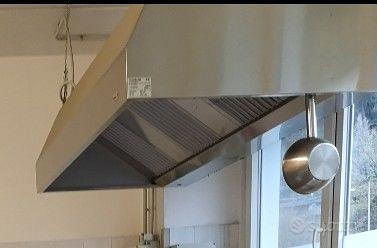 Cappa parete con motore e luce