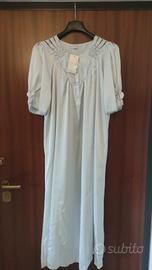 Camicia da notte grigio perla