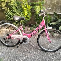 bicicletta 24 rosa maver