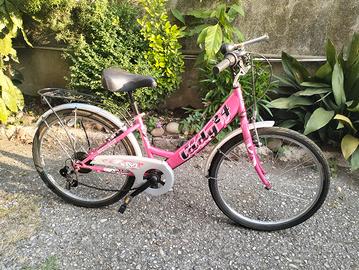 bicicletta 24 rosa maver