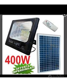 KIT FOTOVOLTAICO FARO LED PANNELLO SOLARE watt400