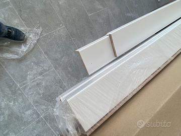 N * 14 Coprifilo porta bianco con ala 20mm