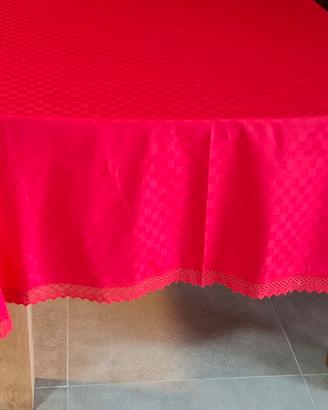 tovaglia rossa m. 3,30 puro cotone