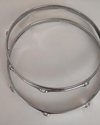 Coppia cerchi per rullante 14'' tripla flangia 