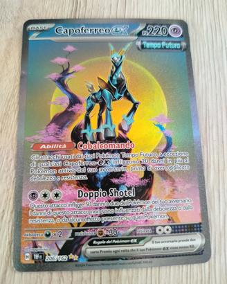 Carta Pokemon CAPOFERREO tempo futuro full art