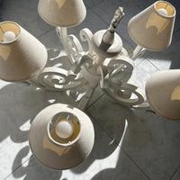 Lampadario in legno