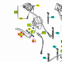 Leva freno ant Yamaha XT600 43F839220000