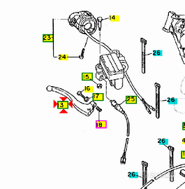 Leva freno ant Yamaha XT600 43F839220000