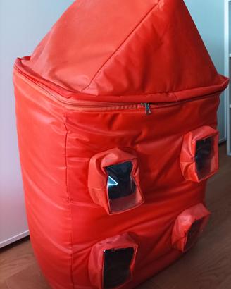 porta giocattoli a forma di casetta
