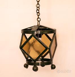 lampadario in ferro battuto 