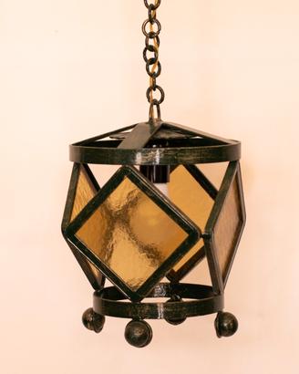 lampadario in ferro battuto 