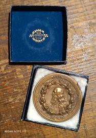 medaglia bronzo commemorativa