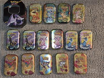 16 mini tin Pokemon VUOTE