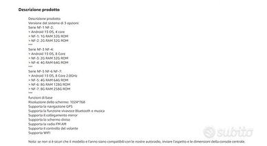 Car display touch per Audi q3 2013-2017