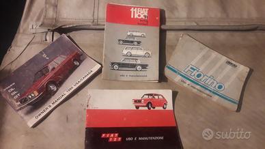 Libretti epoca Volvo 244,Fiat 1100, fiorino ,127