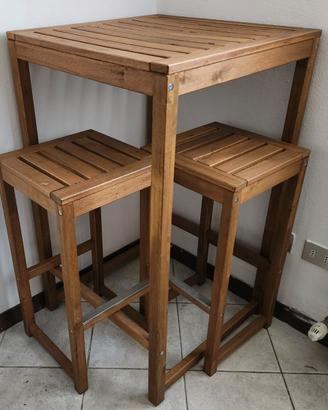 Tavolo alto da cucina, salotto o giardino