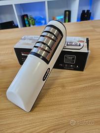 Affila coltelli elettrico a batteria, bianco