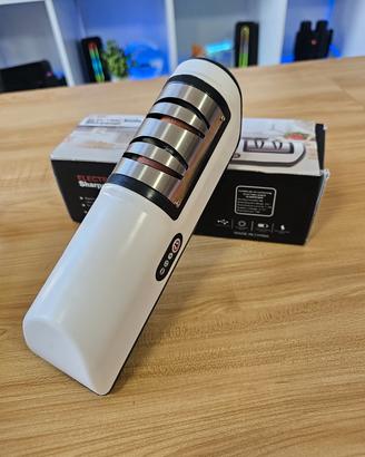 Affila coltelli elettrico a batteria, bianco