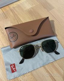 Occhiali Ray-ban esagonali gold