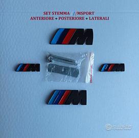 Emblema Bmw Msport anteriore posteriore e laterali