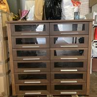 2 Cassettiere in noce-12 cassetti