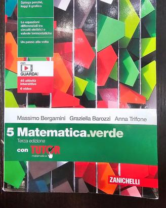 9788808122506 Matematica verde vol 5 terza edizion