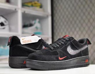 Sneakers Nike Air Force 1 in pelle, nere, taglia42