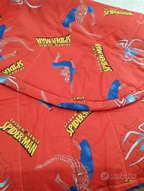 trapunta e lenzuolo spiderman