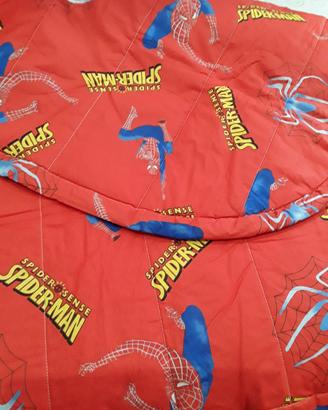 trapunta e lenzuolo spiderman