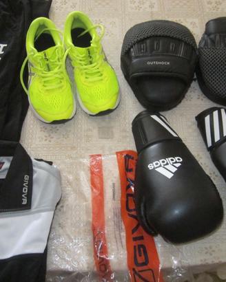 GUANTONI DA BOX-ADIDAS+ACCESSOR-ASICS-GINOVA-NUOVI
