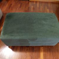 Pouf contenitore verde bosco