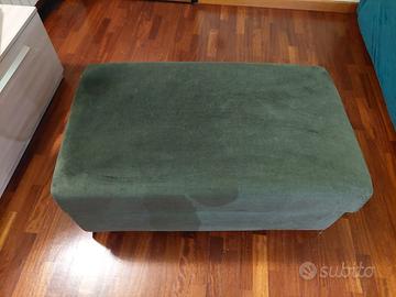 Pouf contenitore verde bosco