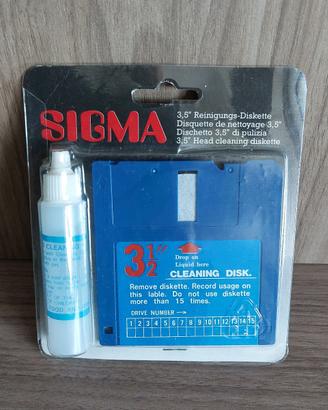 Dischetto x pulizia lettori floppy 3,5 Marca SIGMA