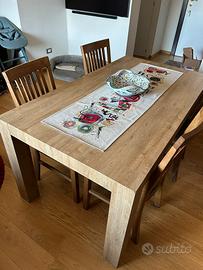 Tavolo da pranzo con 4 sedie