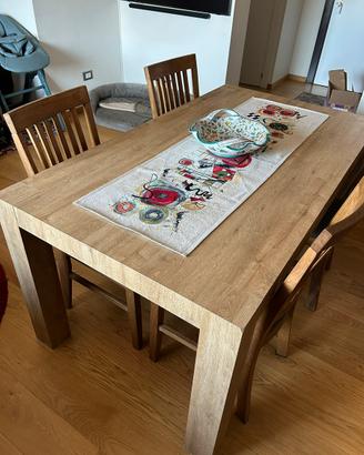 Tavolo da pranzo con 4 sedie