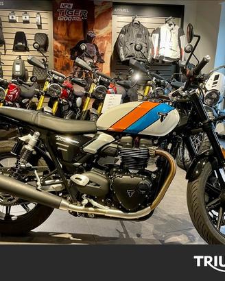 TRIUMPH Speed Twin 900 Pure White/Blue/Orange Abs