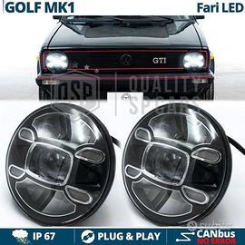 2 Fari Full LED 7'' per Volkswagen Golf MK1 6500K