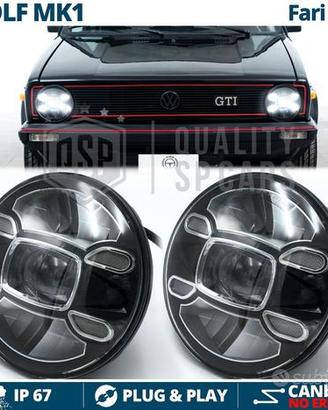 2 Fari Full LED 7'' per Volkswagen Golf MK1 6500K