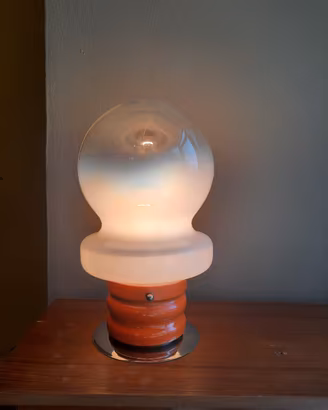 lampada spaceage anni 70