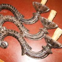 3 SCULTURE IN LEGNO-900 --X appliques