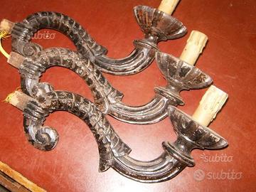 3 SCULTURE IN LEGNO-900 --X appliques